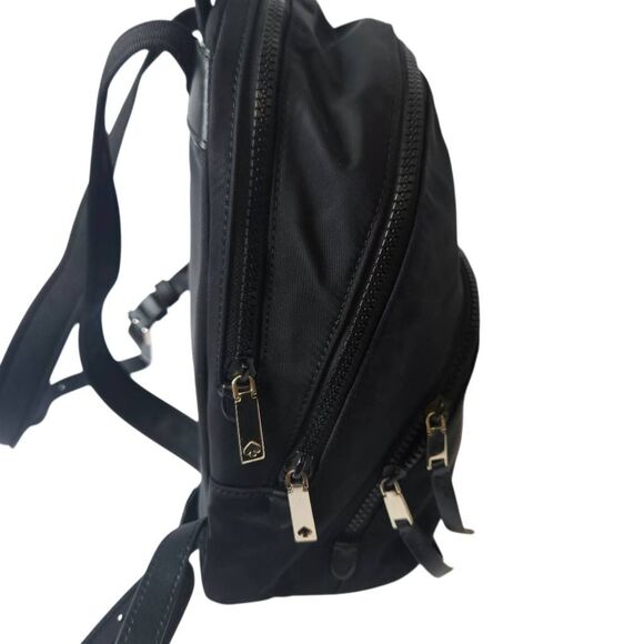 Kate Spade Karissa black nylon backpack, minimalist design. main image 6